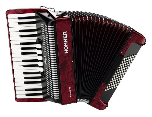 Hohner A4063 (A1663) BRAVO III 72 RED 