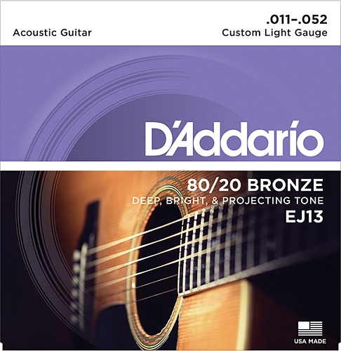 D'Addario EJ13 BRONZE 80/20    , 11-52